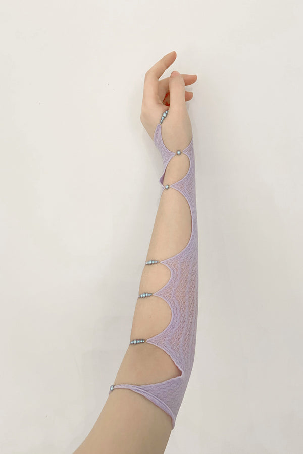 Rui Zhou R004 Sleeve Series Crystal Pearl Single Arm Sleeve RUI-SS21-R004-ZI Purple